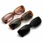 Women Sunglasses Retro Vintage Leopard Rectangle Black Summer Male UV Protection