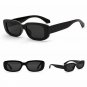 Women Sunglasses Retro Vintage Leopard Rectangle Black Summer Male UV Protection