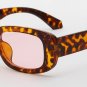 Women Sunglasses Retro Vintage Leopard Rectangle Black Summer Male UV Protection