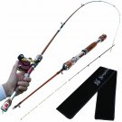 1.2m Spinning Fishing Rod Carbon Fiber Raft Boat Tackle Casting Pole Medium Fast