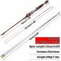 1.2m Spinning Fishing Rod Carbon Fiber Raft Boat Tackle Casting Pole Medium Fast