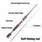 1.2m Spinning Fishing Rod Carbon Fiber Raft Boat Tackle Casting Pole Medium Fast