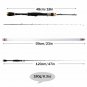 1.2m Spinning Fishing Rod Carbon Fiber Raft Boat Tackle Casting Pole Medium Fast
