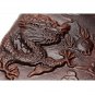 Men's Wallet Genuine Leather Vintage Pattern Dragon Folding Cardholder Gift New