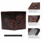 Men's Wallet Genuine Leather Vintage Pattern Dragon Folding Cardholder Gift New
