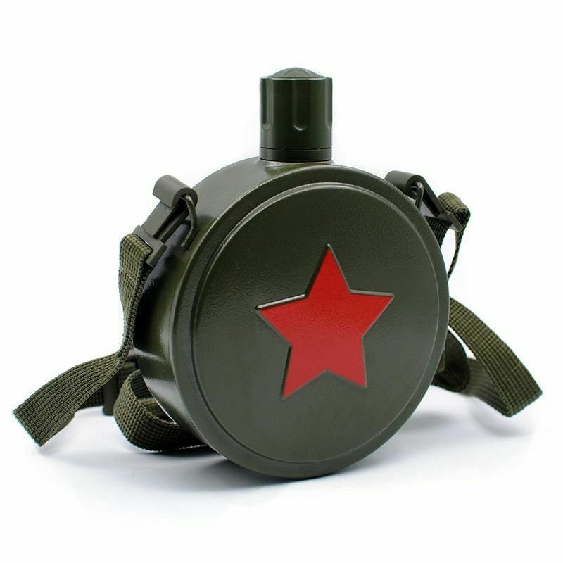 Hip Flask Camping Stainless Steel Camouflage Cccp Military Kettle Army Flagon