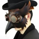 Leather Face Mask Men Steampunk Bird Beak Costume Plague Doctor Gothic Cosplay