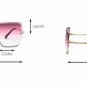 Women Summer Sunglasses Ladies Gradient Lens Black Square Female Accessories UV