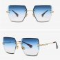 Women Summer Sunglasses Ladies Gradient Lens Black Square Female Accessories UV