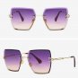 Women Summer Sunglasses Ladies Gradient Lens Black Square Female Accessories UV