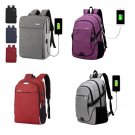 Men Backpack Business Anti Theft USB Large School Travel Student Sport PC Bag