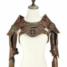 Men Steampunk Shoulder Armor Leather Punk Cosplay Gothic Party Arm Costume Retro