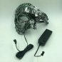 Face Mask LED Light Steampunk Cosplay Party Skull Carnival Halloween Costume