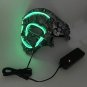 Face Mask LED Light Steampunk Cosplay Party Skull Carnival Halloween Costume