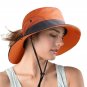 Sun Hats For Women Wide Brim Summer Cap Beach UV Ponytail Hunting Fishing Hiking