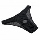 Men Panties Transparent Mesh Underwear Briefs Sexy Valentines Day Gift Black