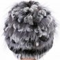 Women Winter Fur Hat Real Rabbit Warm Cap Beanie Beret Knitted Fashion Ladies
