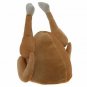 Adults Hat Mask Men Women Funny Plush Roasted Turkey Party Festival Costume Cap