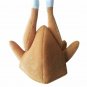 Adults Hat Mask Men Women Funny Plush Roasted Turkey Party Festival Costume Cap