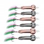5 Pcs Lot Spoon Fishing Lure Bass Metal Bait Treble Hook Tackle Spinner Fly Gift