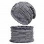 Men Winter Hat And Scarf Set For Women Scarves Knitted Fur Ski Warm Cap Beanie