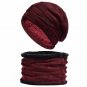 Men Winter Hat And Scarf Set For Women Scarves Knitted Fur Ski Warm Cap Beanie