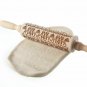Wooden Rolling Pin Cookies Christmas Elk Print Kitchen Tools Home Decorations