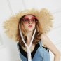 Sun Hat For Women Straw Ladies Wide Brim Summer Beach Cap Panama Cowboy Style