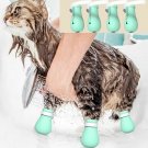 Pet Cat Paw Protector Bath Shoes Soft Silicone Anti-Scratch Grooming Supplies