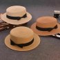 Straw Sun Hat Mom And Kids Summer Beach Ladies Cap Wide Brim Visor Floppy Bow
