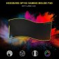 Mouse Pad Large Gaming LED Lighting Glow Mat Knitted Edge USB Rubber Keypad