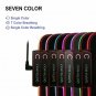 Mouse Pad Large Gaming LED Lighting Glow Mat Knitted Edge USB Rubber Keypad
