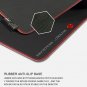 Mouse Pad Large Gaming LED Lighting Glow Mat Knitted Edge USB Rubber Keypad