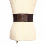 Steampunk Women Belt Corset Waist Vintage Gothic Brown Leather Harness Clock