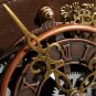 Steampunk Women Belt Corset Waist Vintage Gothic Brown Leather Harness Clock