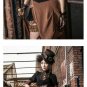 Steampunk Women Belt Corset Waist Vintage Gothic Brown Leather Harness Clock