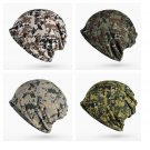Men Beanie Hat Scarf Tactical Military Army Camouflage Cotton Winter Cap Fishing
