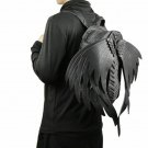 Steampunk Backpack Men Leather Suit Handmade Black Vampire Wing Punk Gothic