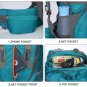 Camping Hiking Backpack Rucksack Big Outdoor Bag Nylon Sport Travel Fishing 80L