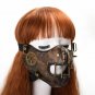 Women Steampunk Mask Gothic Punk Gear Rivet Half Face Cosplay Accessory Prop