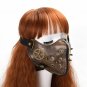 Women Steampunk Mask Gothic Punk Gear Rivet Half Face Cosplay Accessory Prop