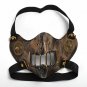 Women Steampunk Mask Gothic Punk Gear Rivet Half Face Cosplay Accessory Prop