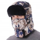 Ski Warm Hat For Men Women Winter Bomber Mask Camouflage Trapper Fur Aviator