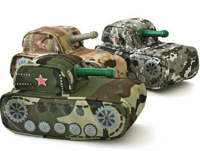 Pen Pencil Bag Case Tank Camouflage Large Canvas Zip For Boys School Supplies