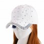 Women Baseball Summer Cap Jeans Crown Shaped Rhinestone Girl Snapback Hat