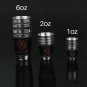 Hip Flask Cup Stainless Steel Set Russia CCCP PU Leather Liquor Alcohol Bottle