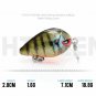 Mini Crankbait Fishing Lures Topwater Swimbait Wobblers Artificial Bait 5pcs Set