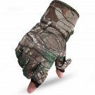 Fishing Gloves Camouflage Half Finger Anti-Slip 2 Fingers Cut Camping Cycling