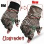Fishing Gloves Camouflage Half Finger Anti-Slip 2 Fingers Cut Camping Cycling