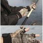Fishing Gloves Camouflage Half Finger Anti-Slip 2 Fingers Cut Camping Cycling